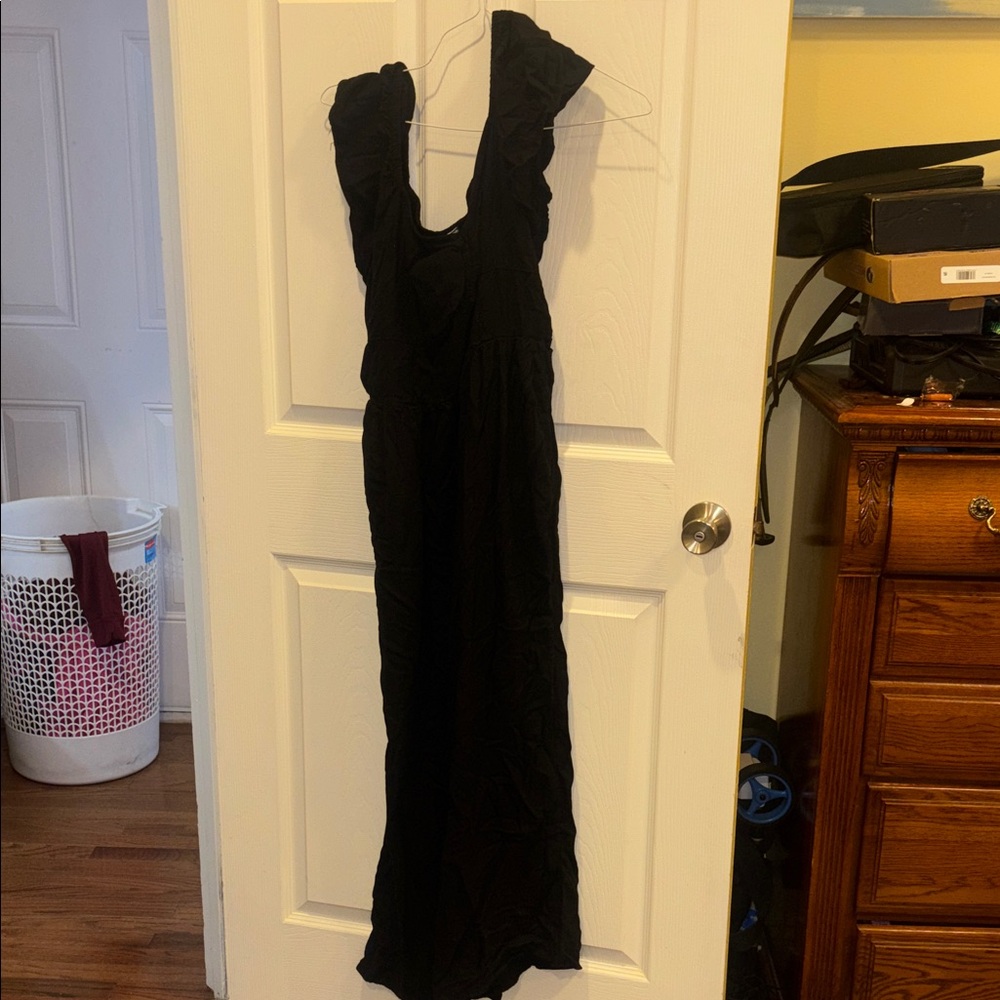 Old Navy Elegant Black Maxi Jumpsuit